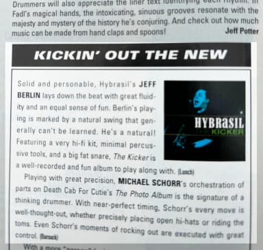 Modern Drummer clipping