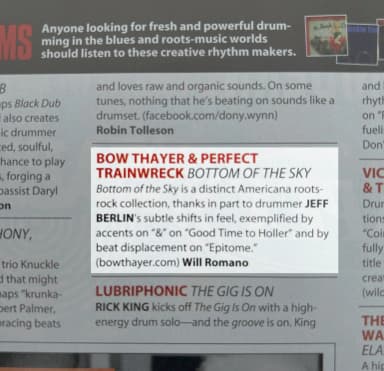 Modern Drummer clipping