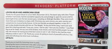 Modern Drummer clipping